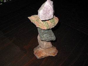 原石積5段